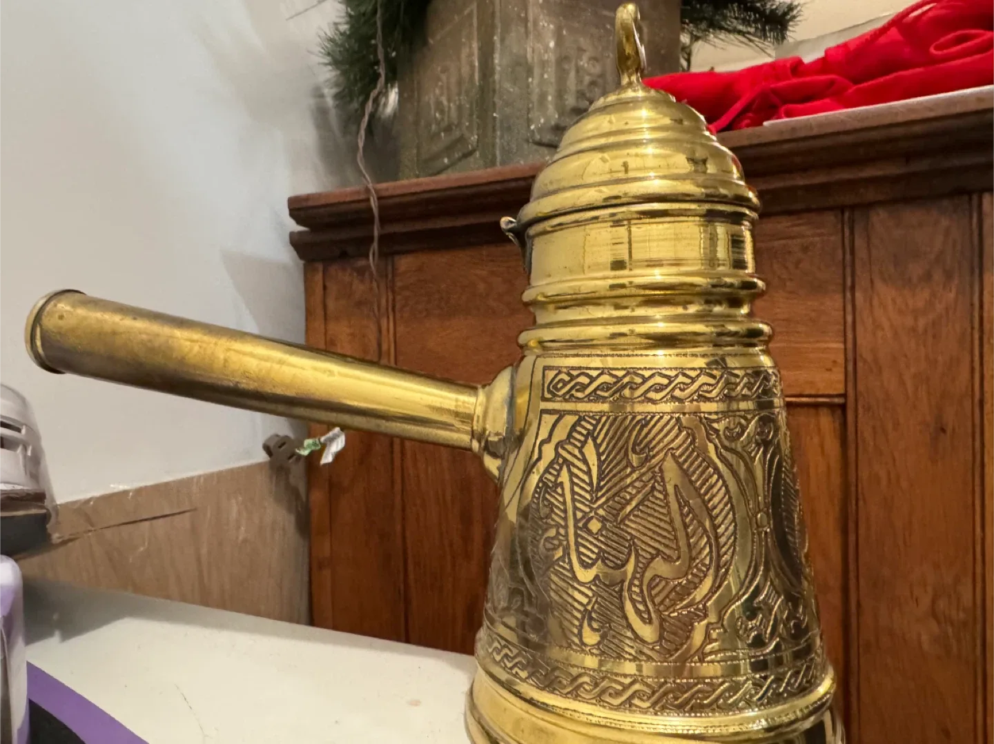 Iskandar Matar & Sons Nazareth Brass Tea Set image indicator(7)