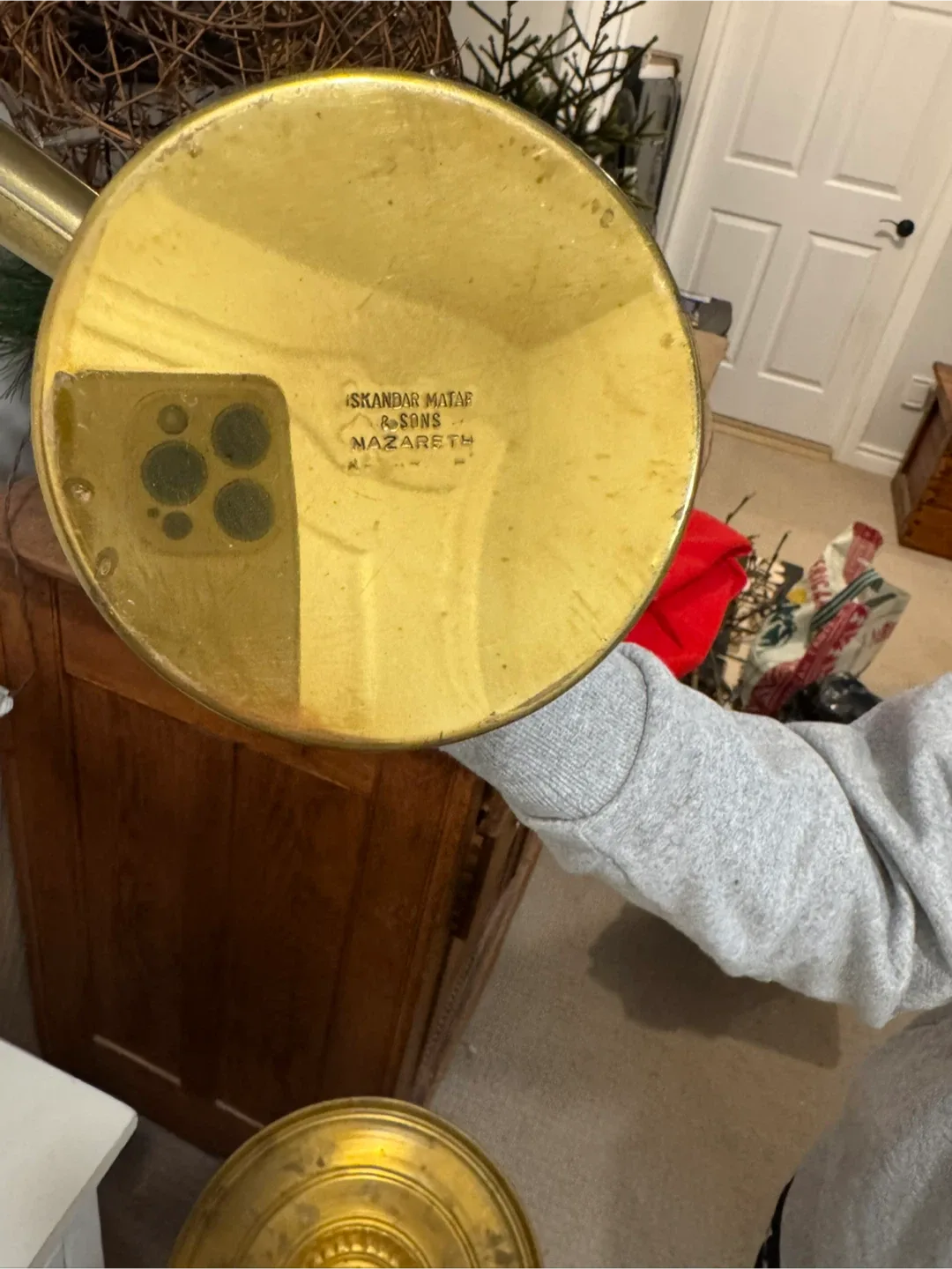 Iskandar Matar & Sons Nazareth Brass Tea Set image indicator(9)