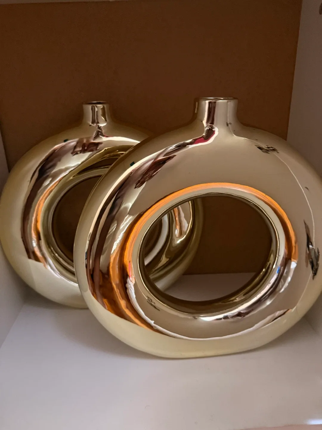 Gold Donut Vase - Home Decor