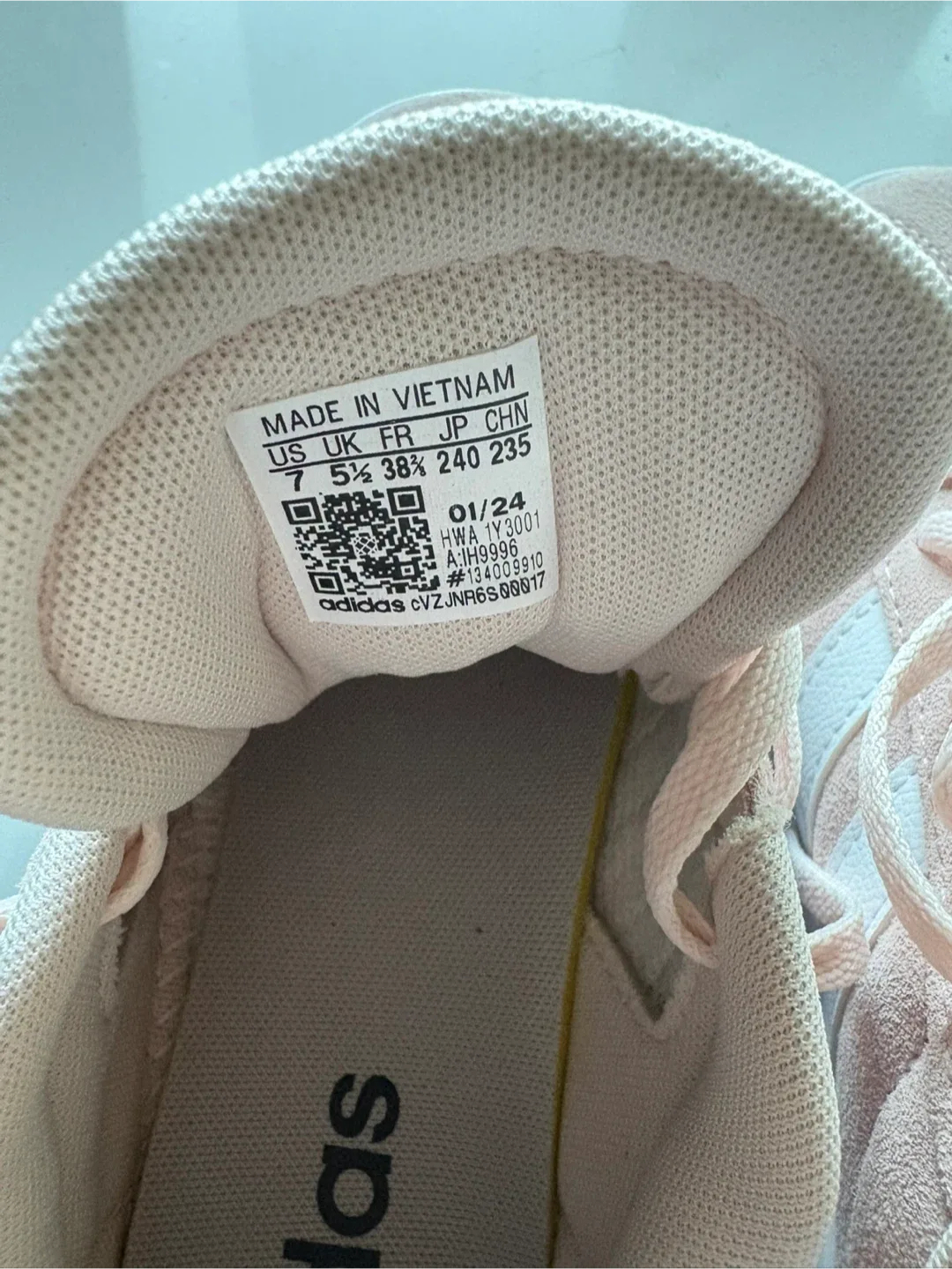 Adidas VL Court 2.0 Pink Shoes - Size 7 image indicator(4)