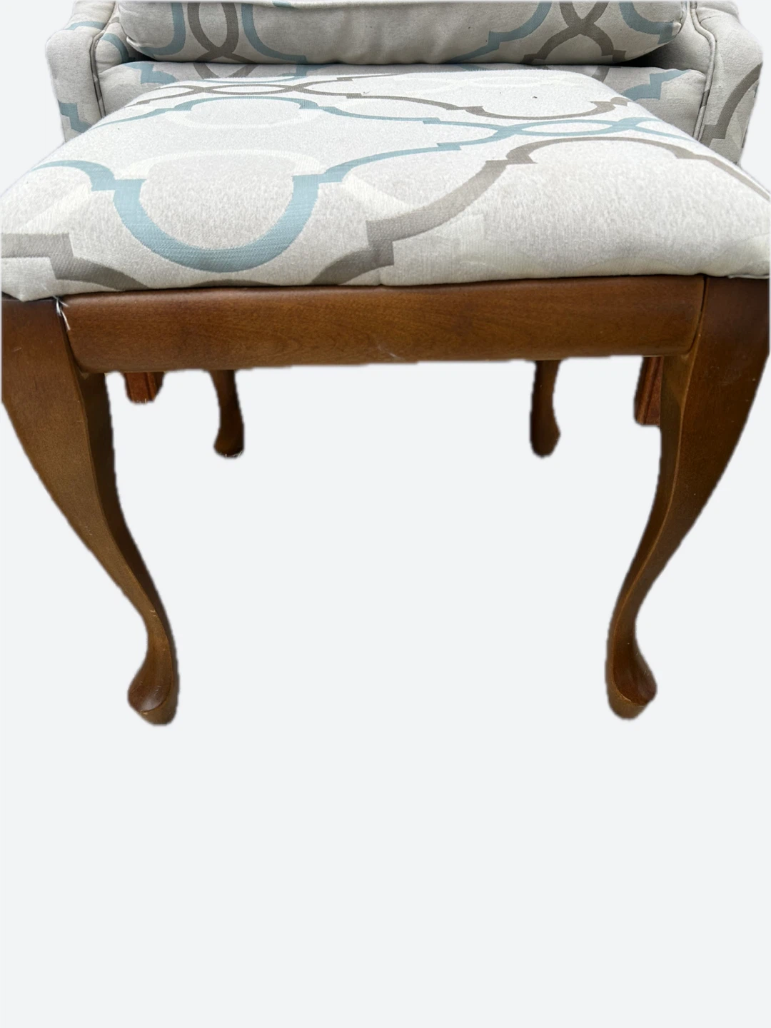 Wing back chair and foot stool - photo 2