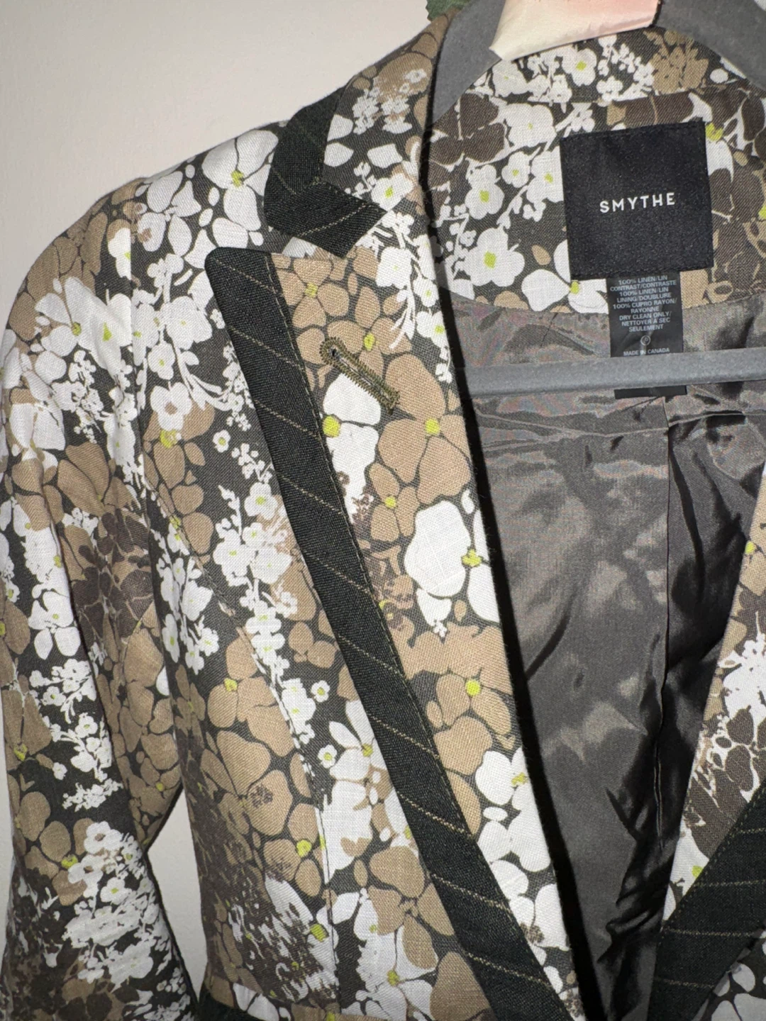 Smythe Floral Print Linen Blazer - photo 5