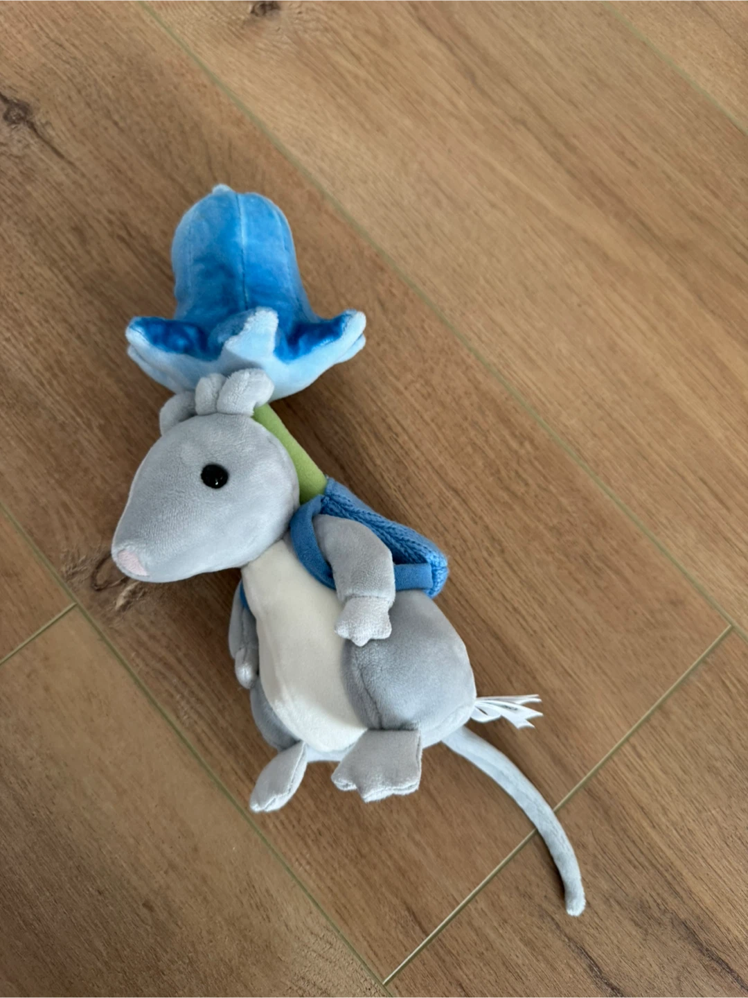 Jellycat Mouse with Blue Flower Plush