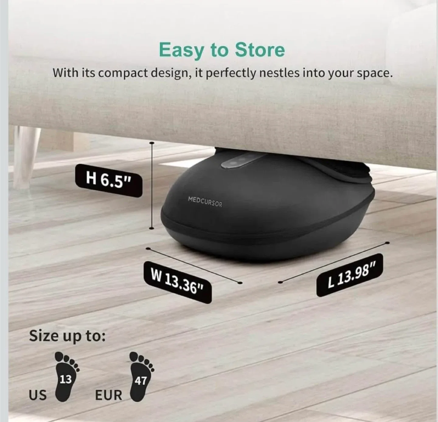 MEDCURSOR Foot Massager with Heat image indicator(3)
