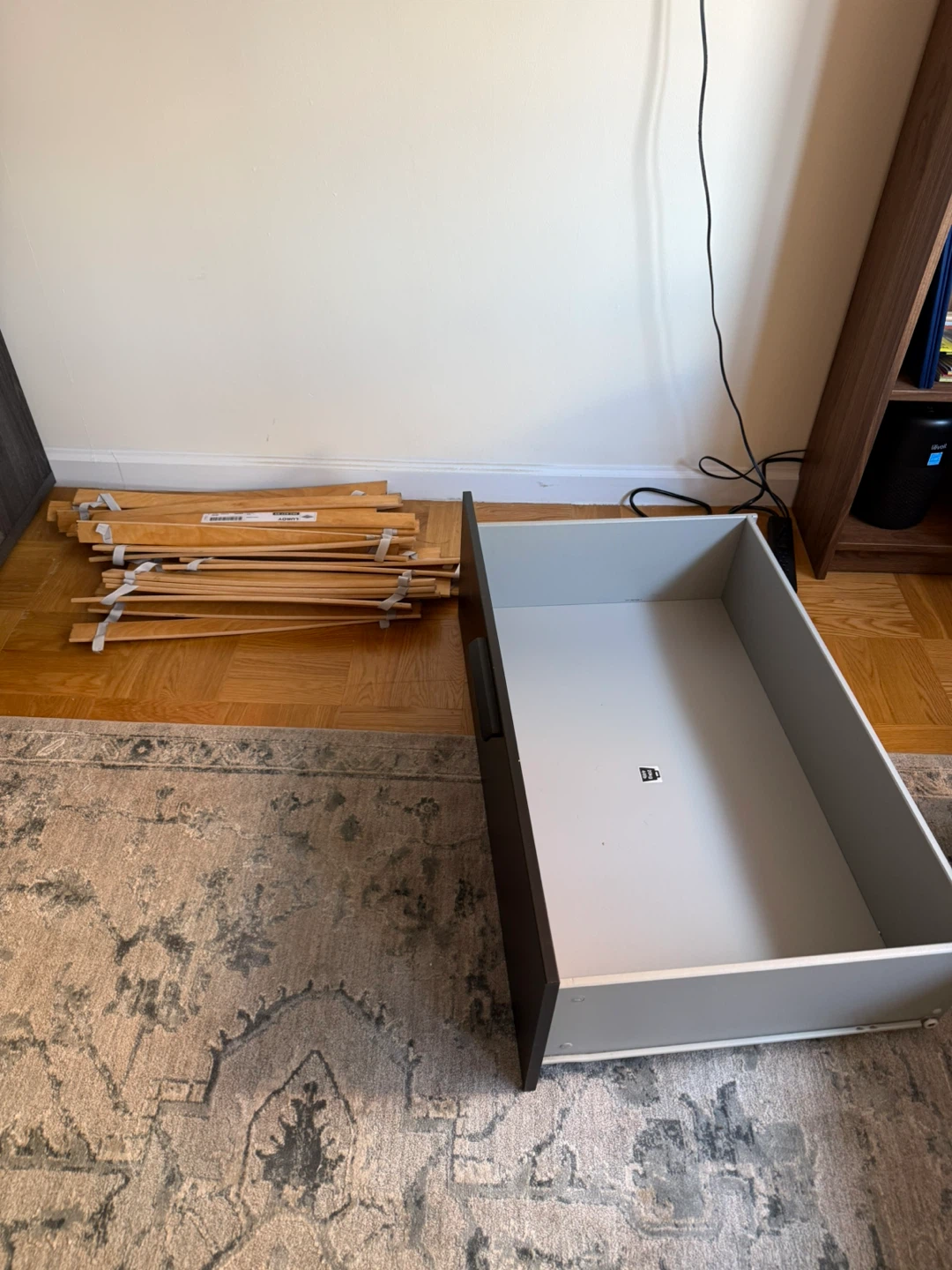 IKEA Brimnes Bed Frame with Storage & Headboard - photo 3