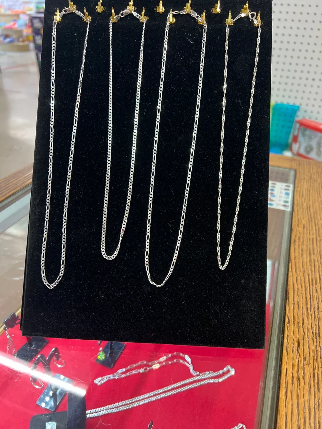 Silver Figaro Chain Necklace image indicator(2)