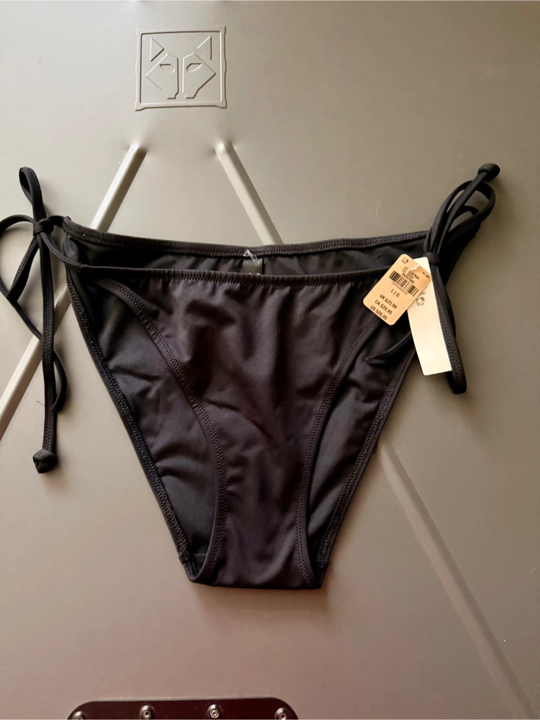 New Victoria's Secret Black Bikini Bottom - Size L