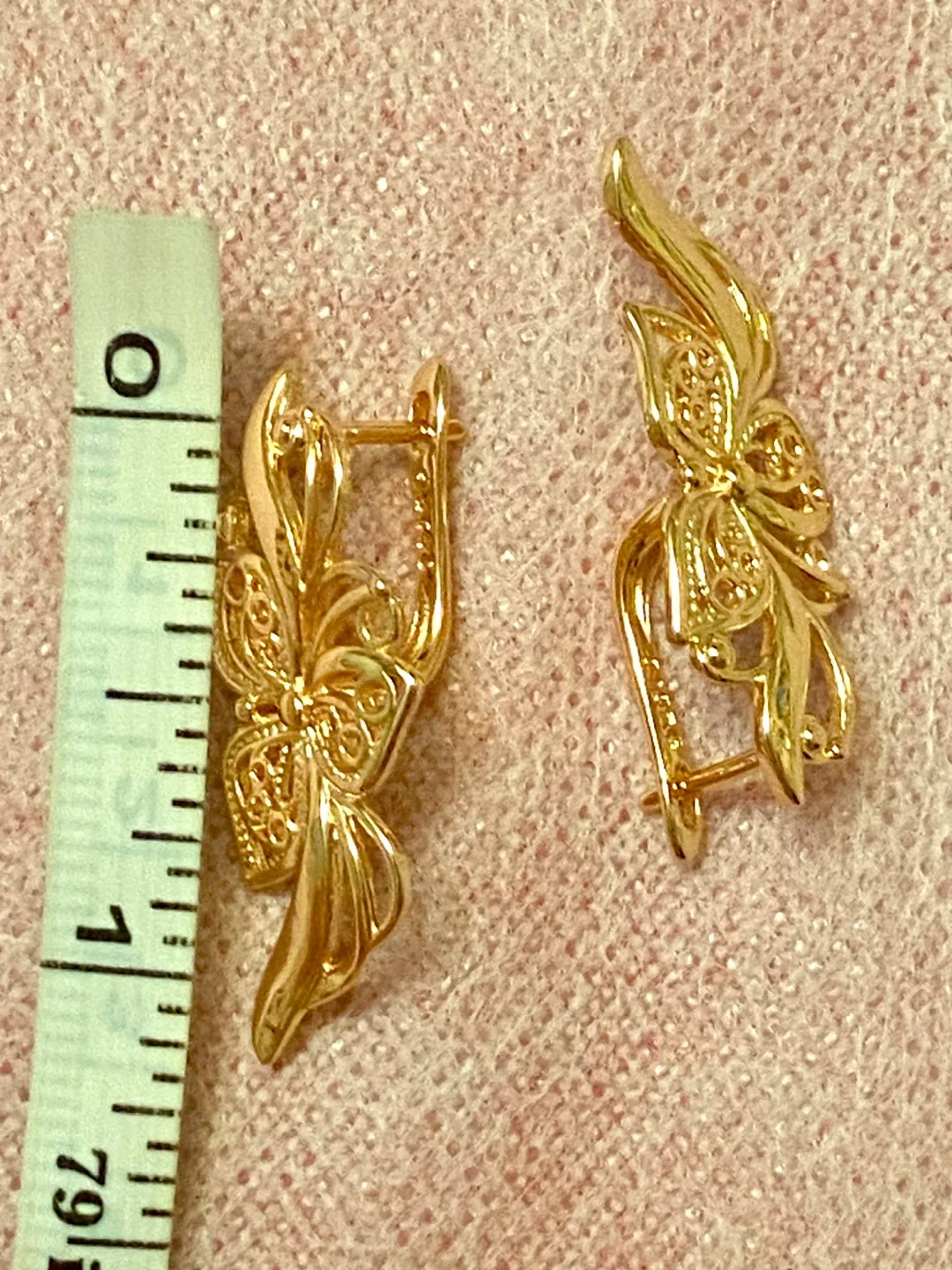 585RG Rose Gold Plated Flowers 🌺 Earrings image indicator(4)