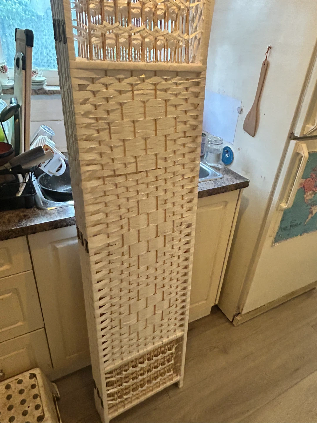 Woven Room Divider Privacy Screen - photo 2