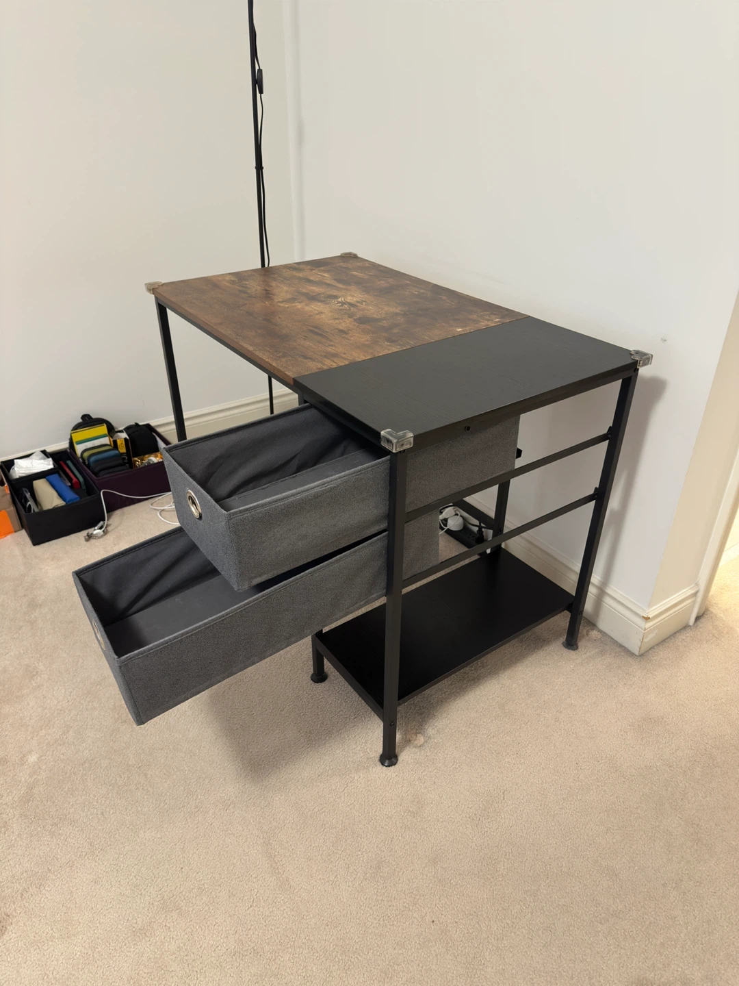 Two-Tone Desk with Drawers - photo 3