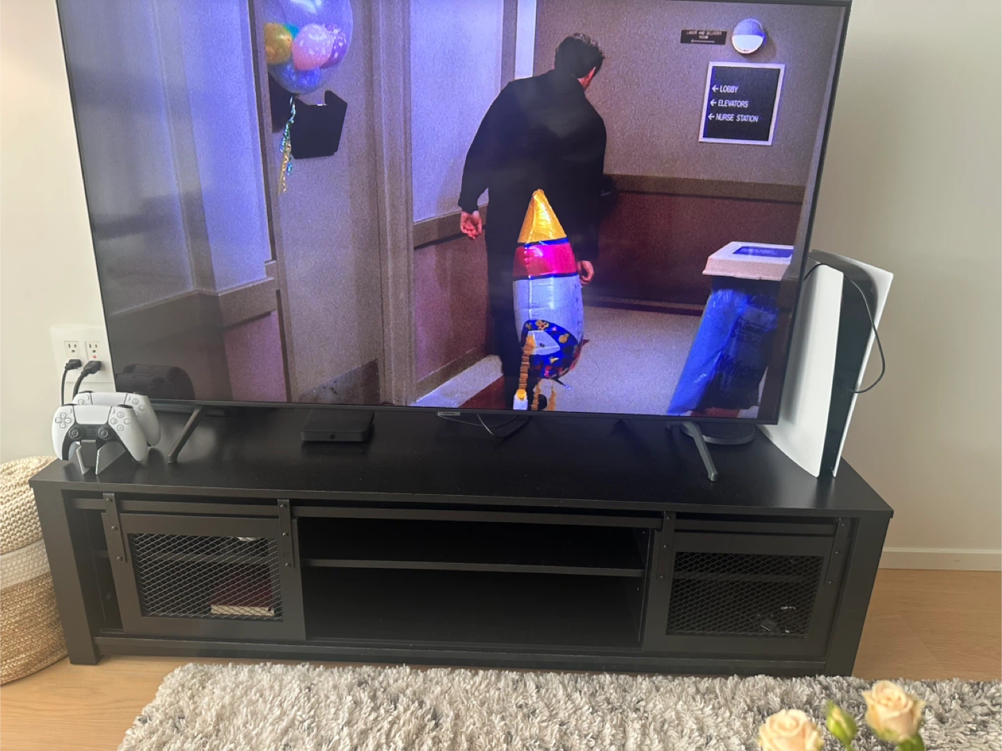 Black TV Stand