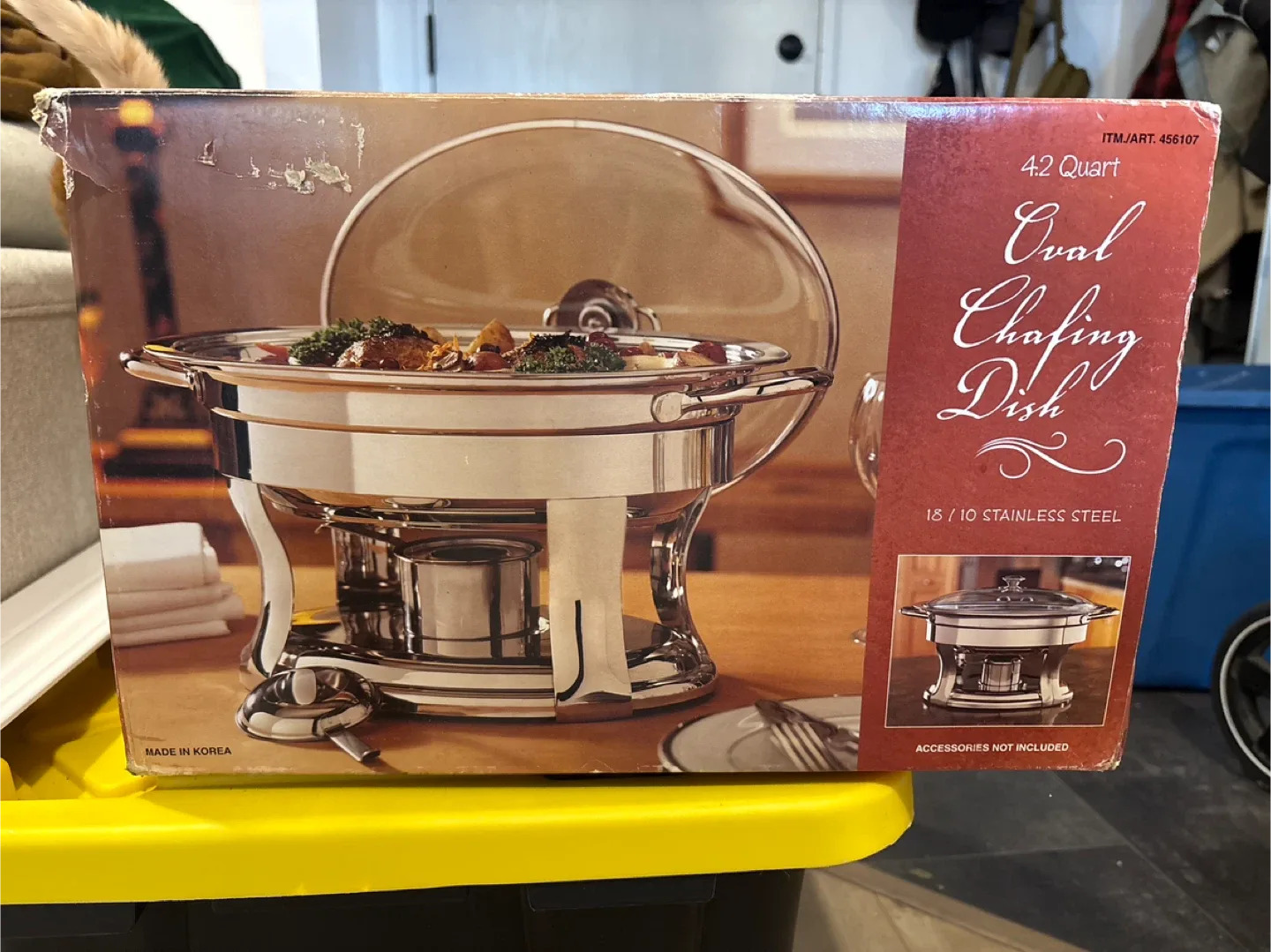 4.2 Quart Oval Chafing Dish - Stainless Steel