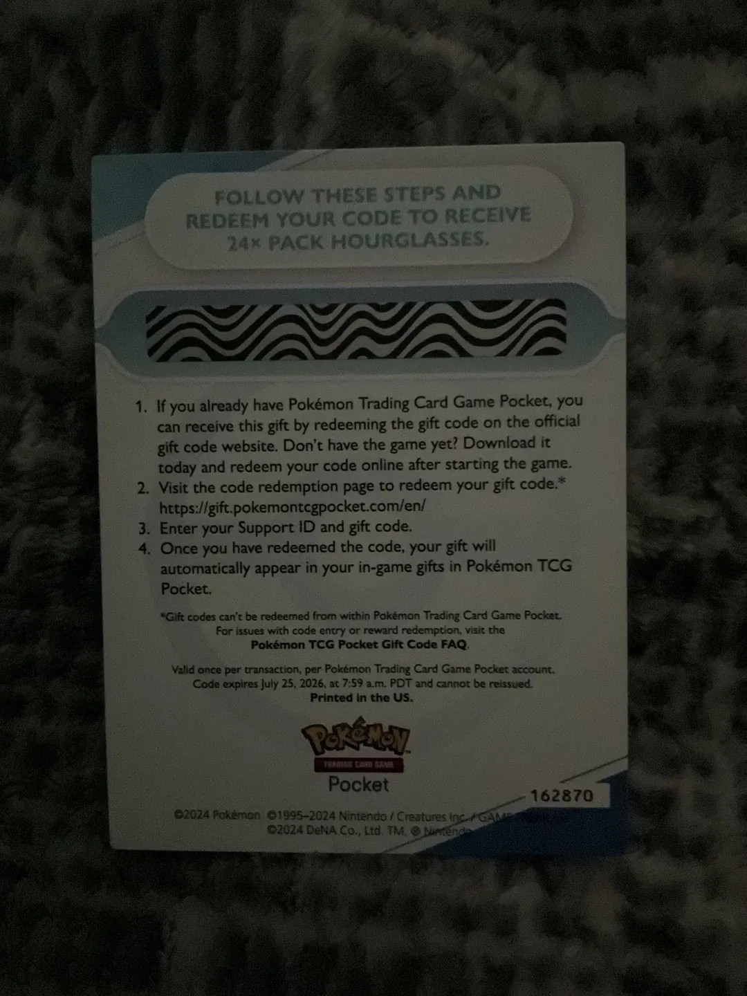 Pokemon TCG Pocket 24 Hourglasses Code image indicator(2)