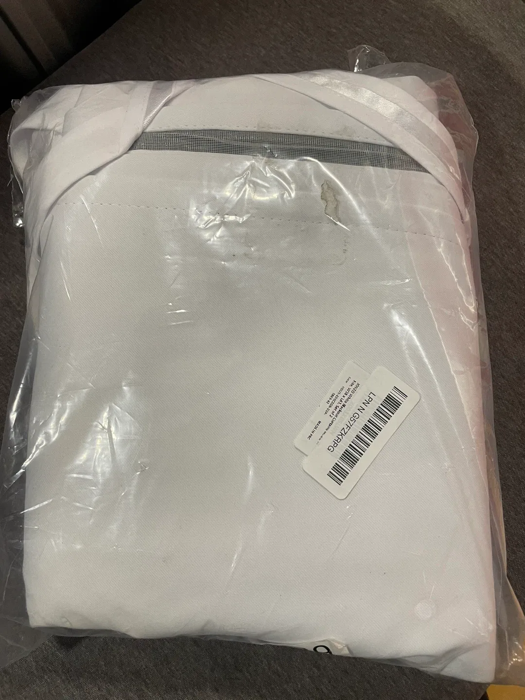 New White & Grey Blackout Curtains thumbnail