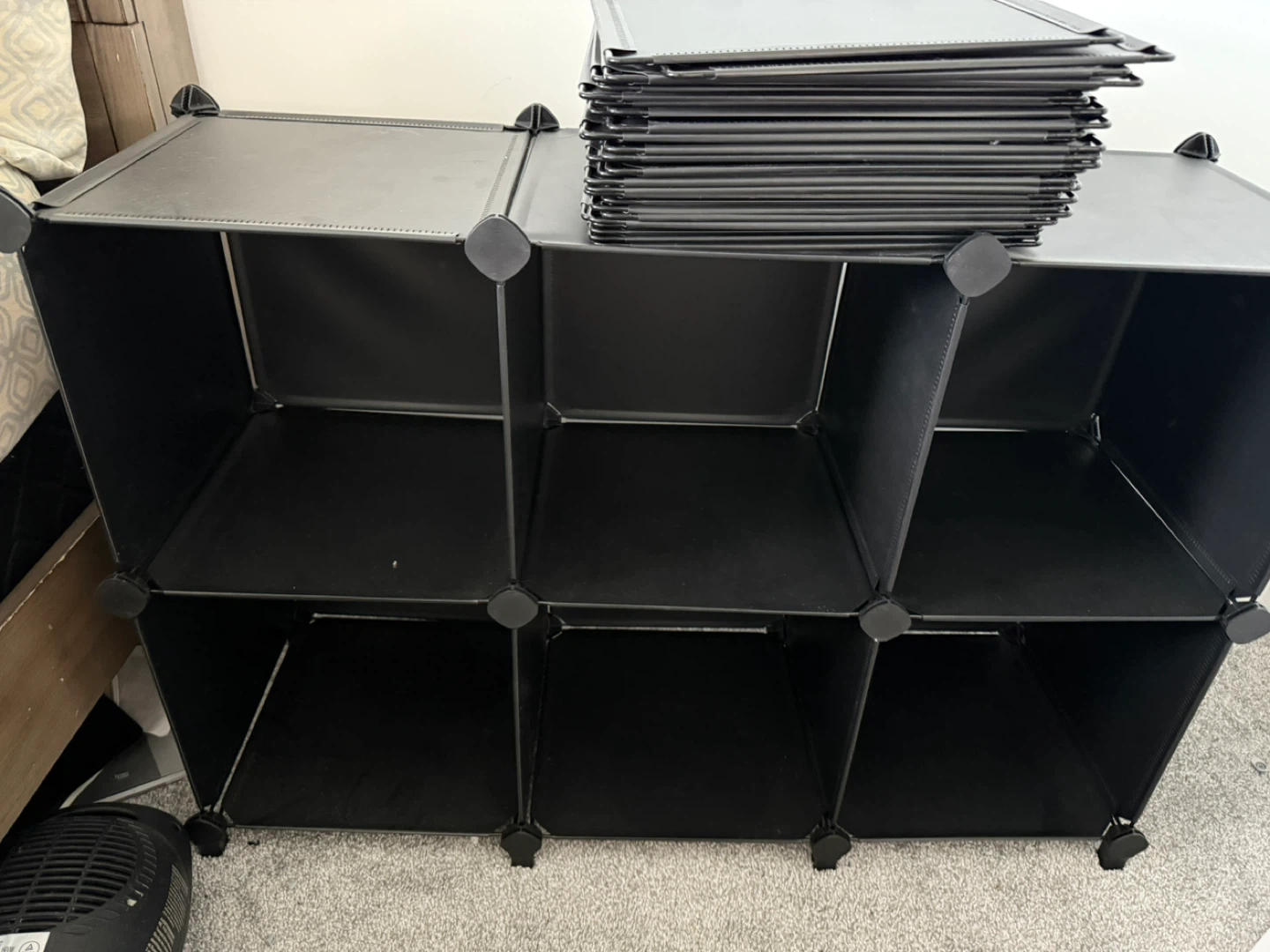 Black Modular Cube Storage Shelf - photo 2