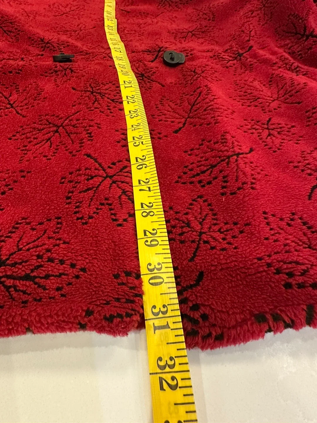 Vintage 90s Fall Leaves 🍁 Autumn Fleece Coat Large image indicator(4)