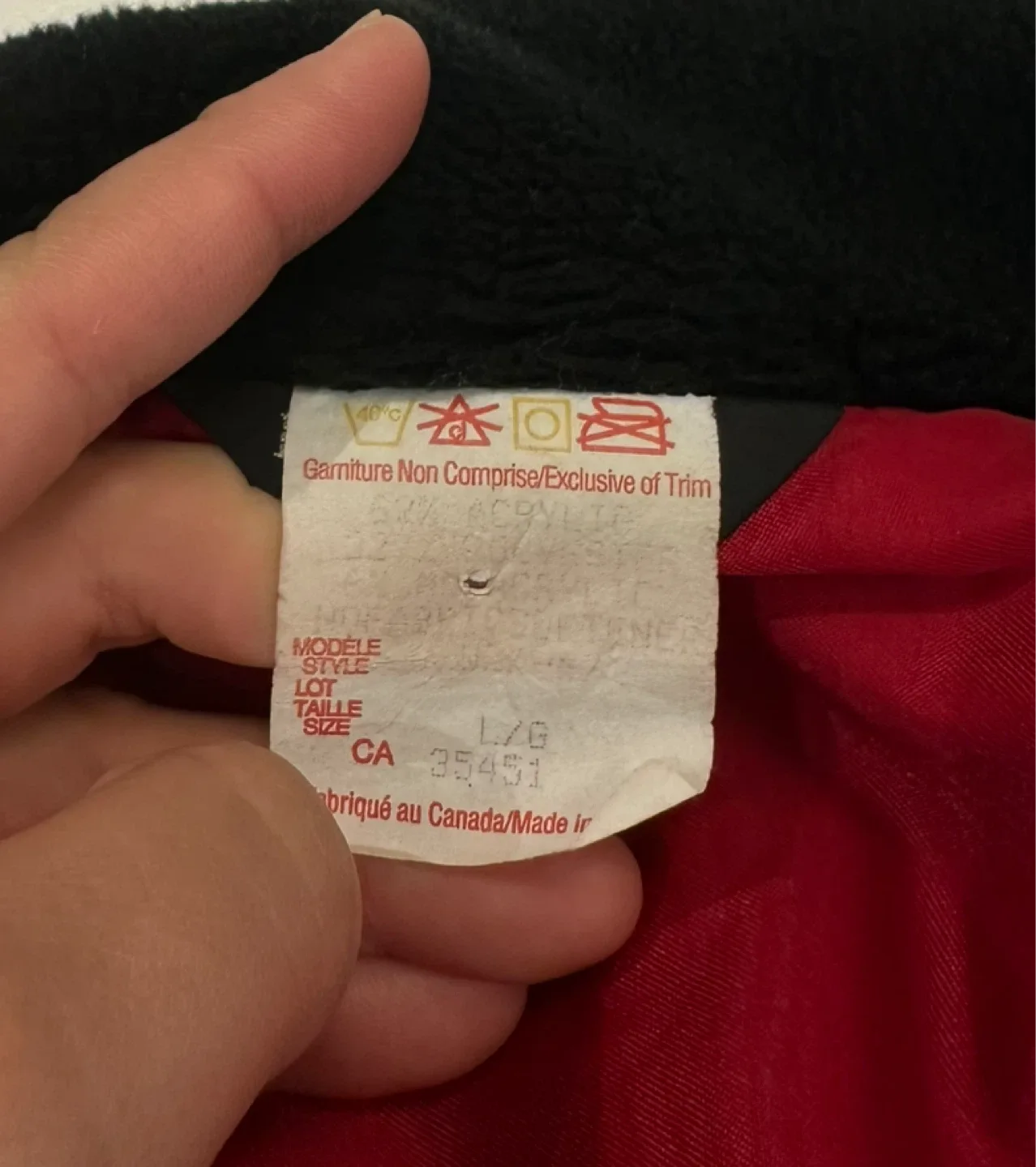 Vintage 90s Fall Leaves 🍁 Autumn Fleece Coat Large image indicator(5)