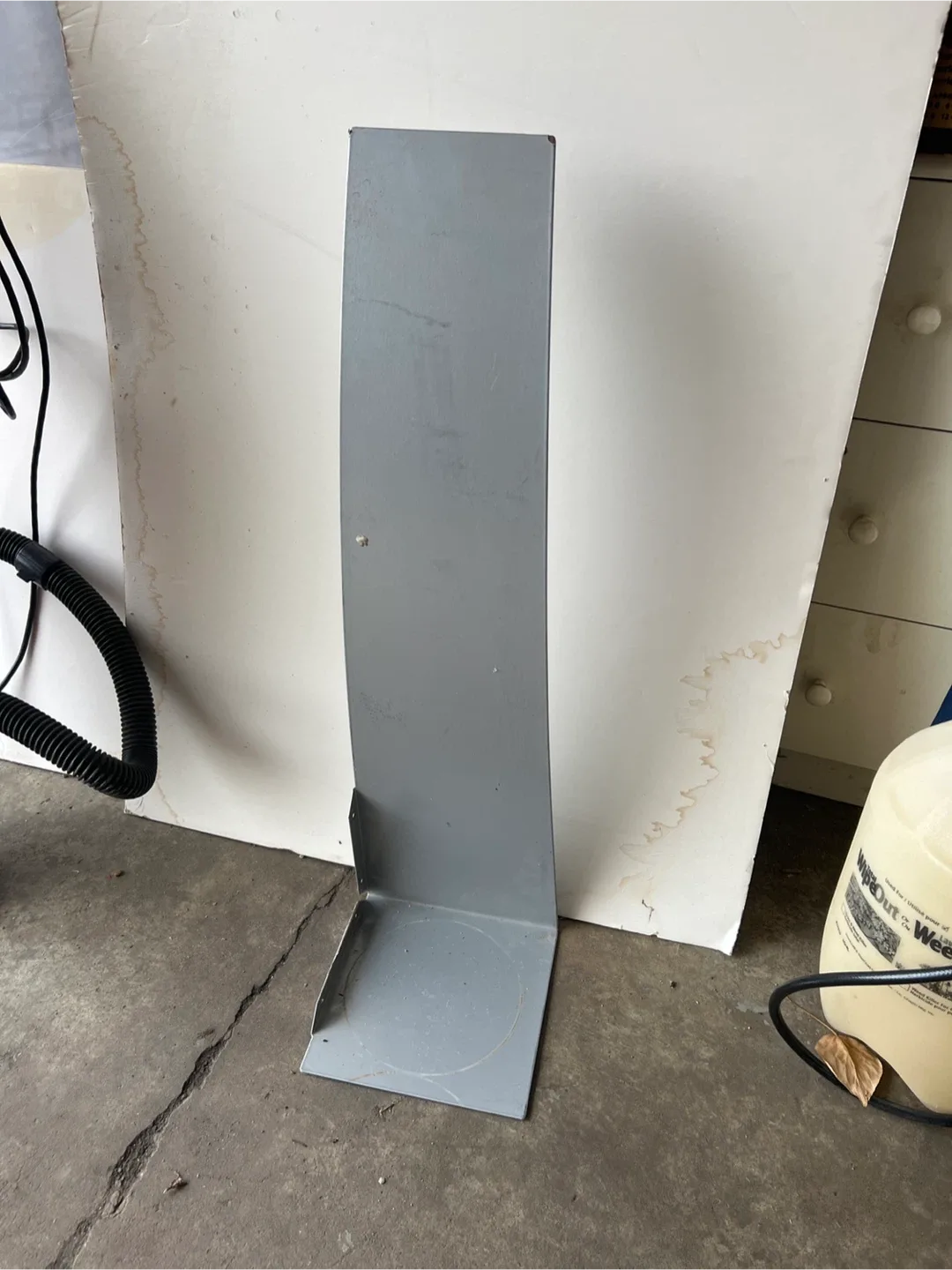 Grey Metal wall shelf