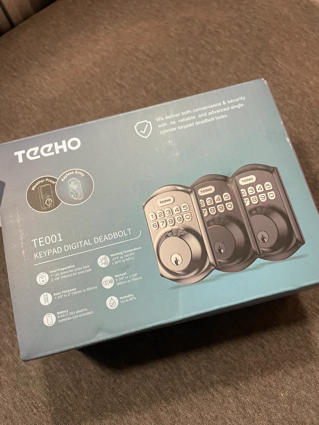TECHO TE001 Keypad Digital Deadbolt - New in Box! - photo 2