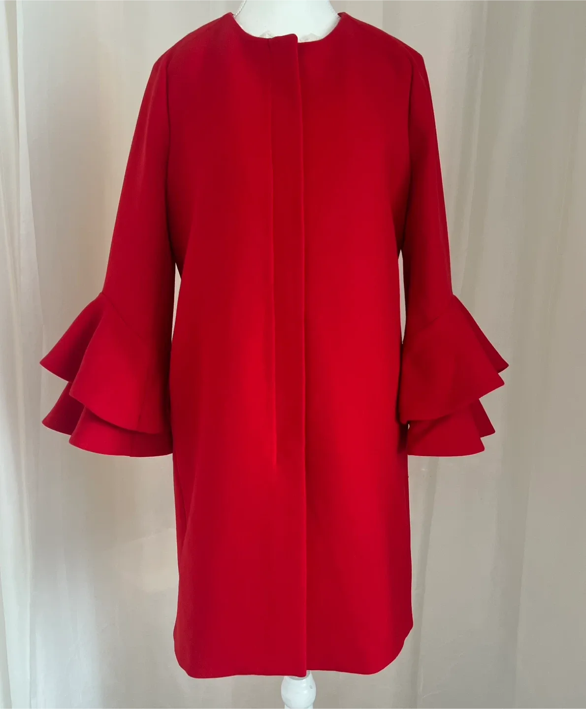 Zara Woman Red Coat - Size M image indicator(3)