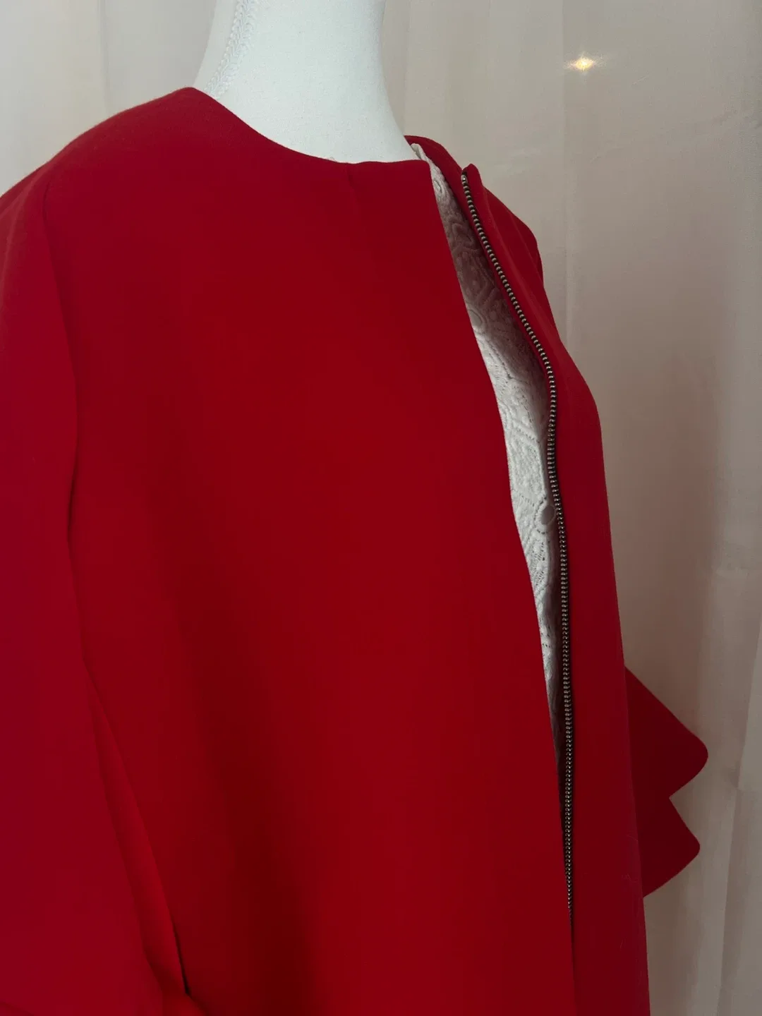 Zara Woman Red Coat - Size M image indicator(2)
