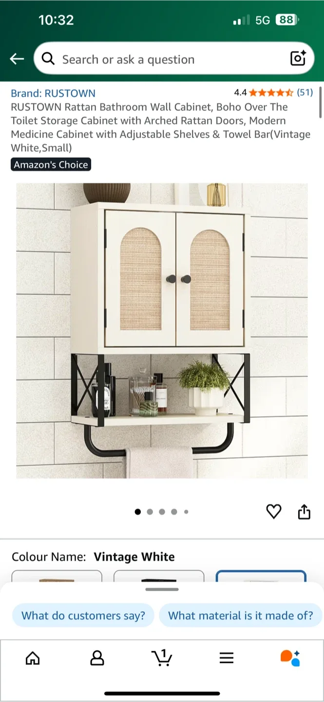 SimpleHogar MS-06 Bathroom Wall Cabinet - New in Box image indicator(2)