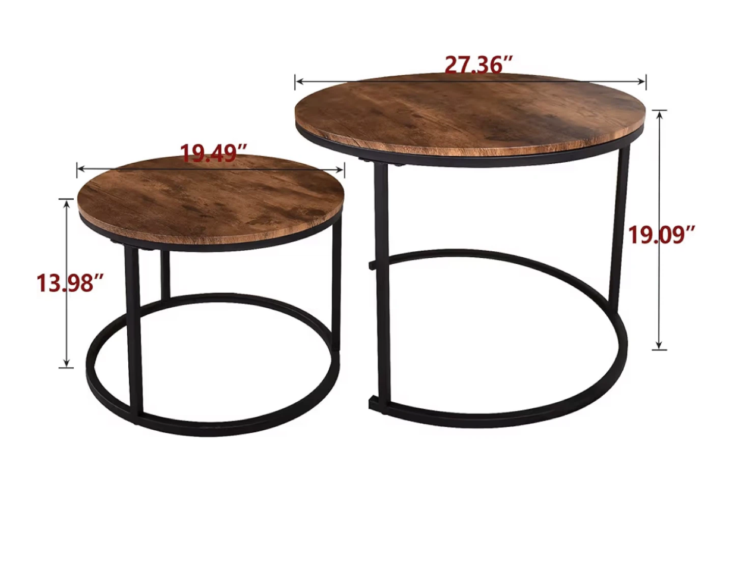 Nesting Coffee Tables - Set of 2 - photo 3