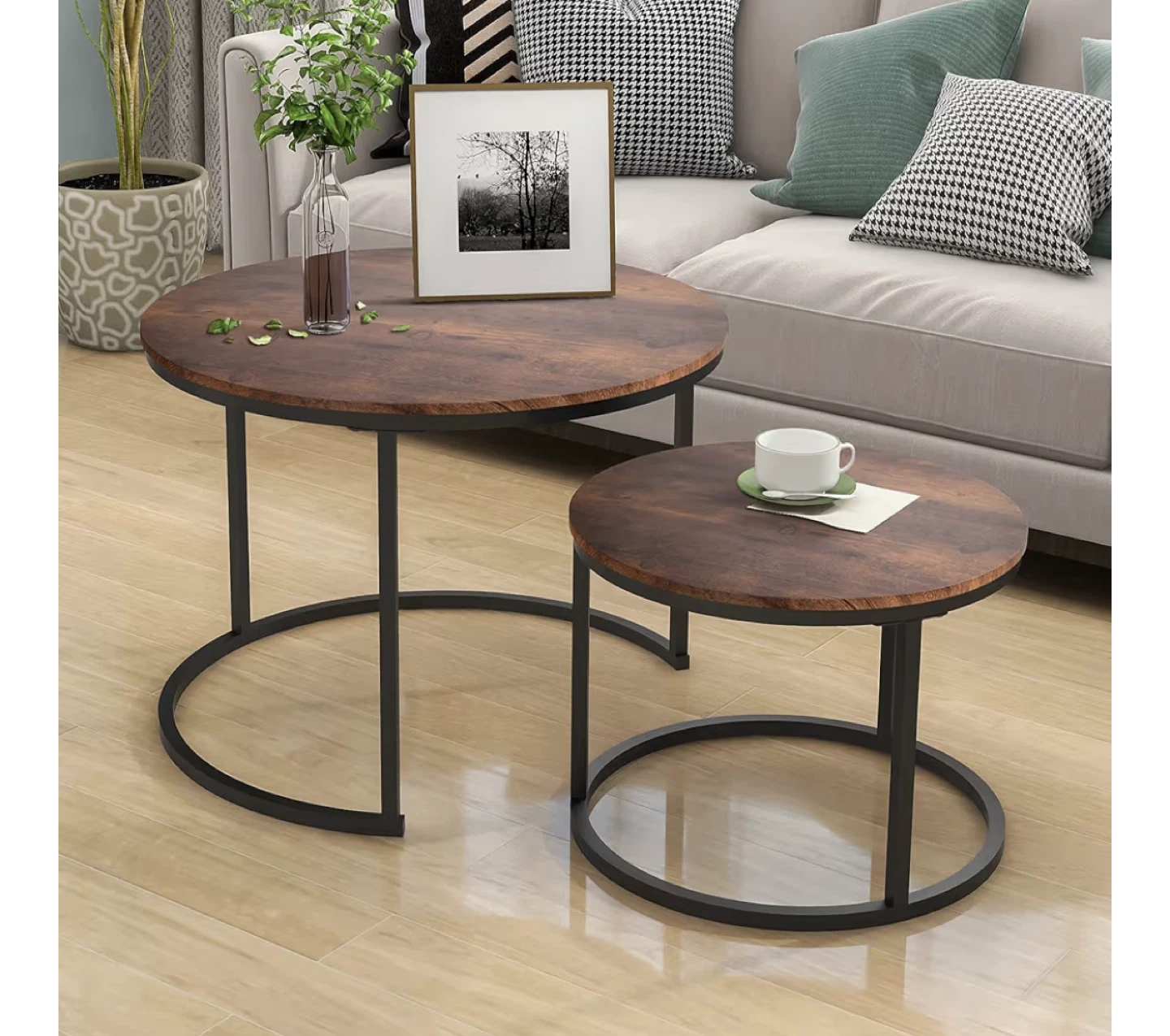Nesting Coffee Tables - Set of 2 - photo 4