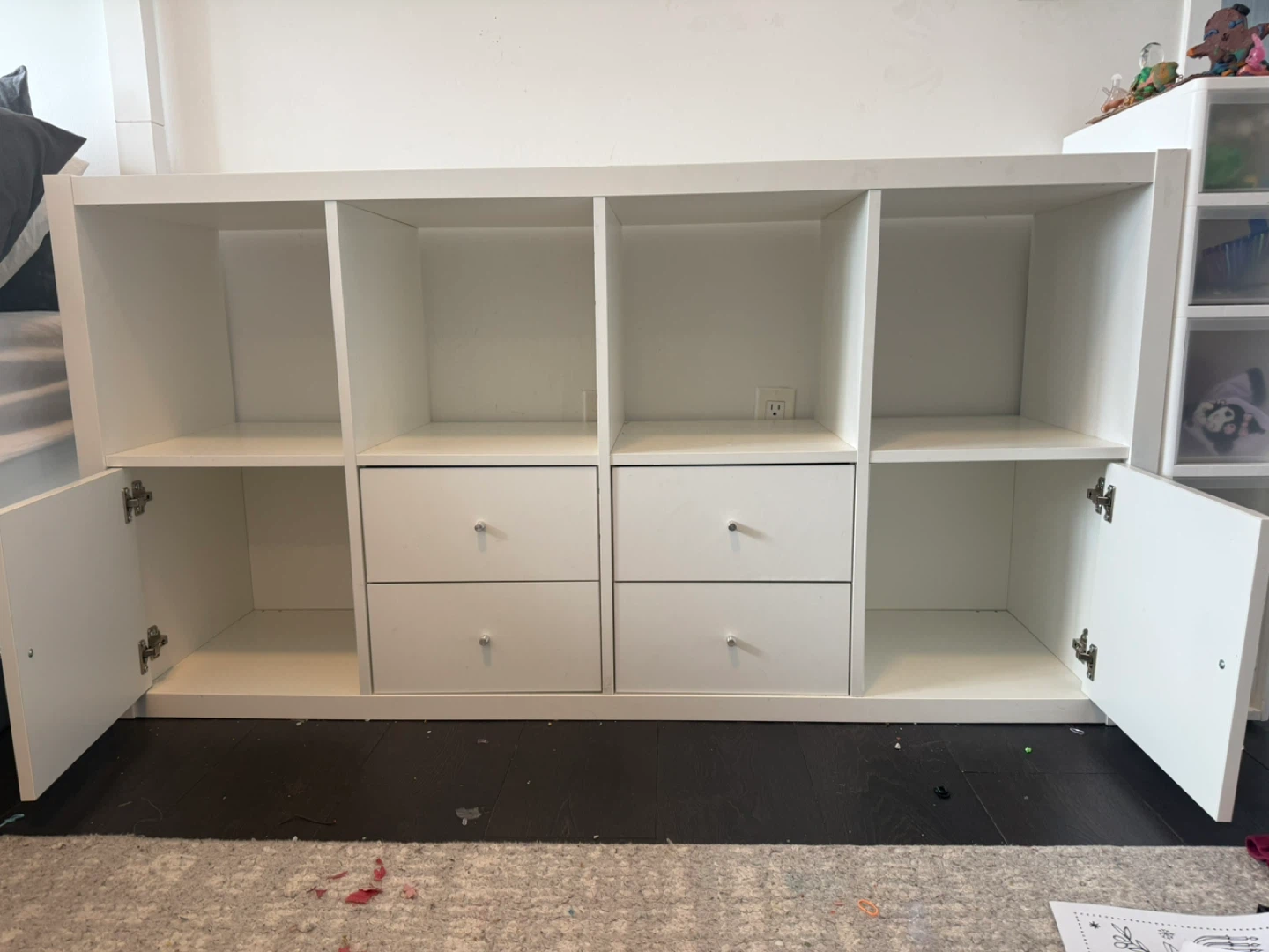 IKEA Kallax Shelf Unit with Doors & Drawers - photo 2