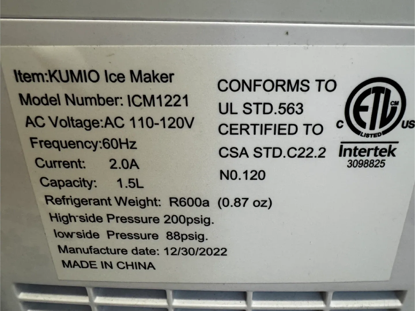 Ice Maker - 1.5L Capacity image indicator(3)