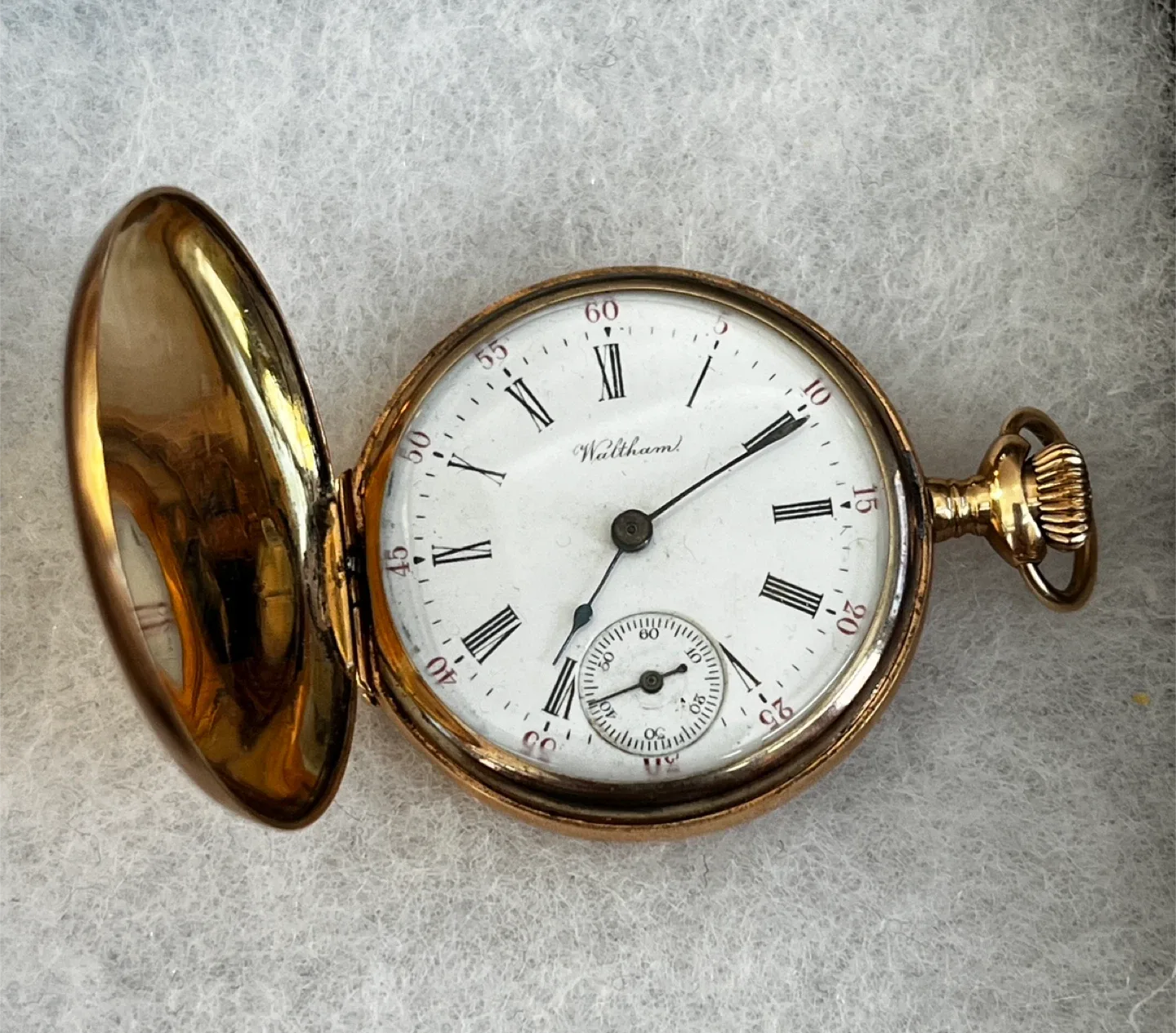 Waltham 14K Gold Pocket Watch image indicator(2)