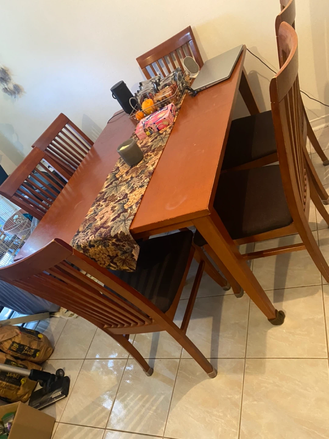 Dining Table with 6 Chairs - Wood