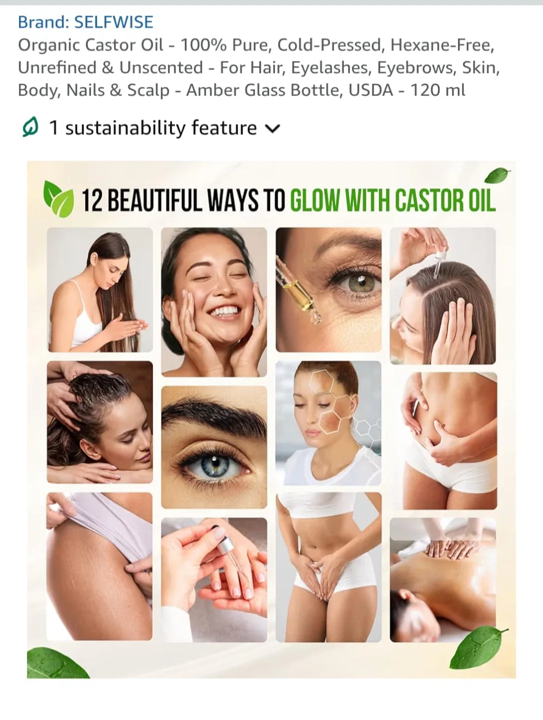 SELFWISE Organic Castor Oil, 120ml image indicator(2)