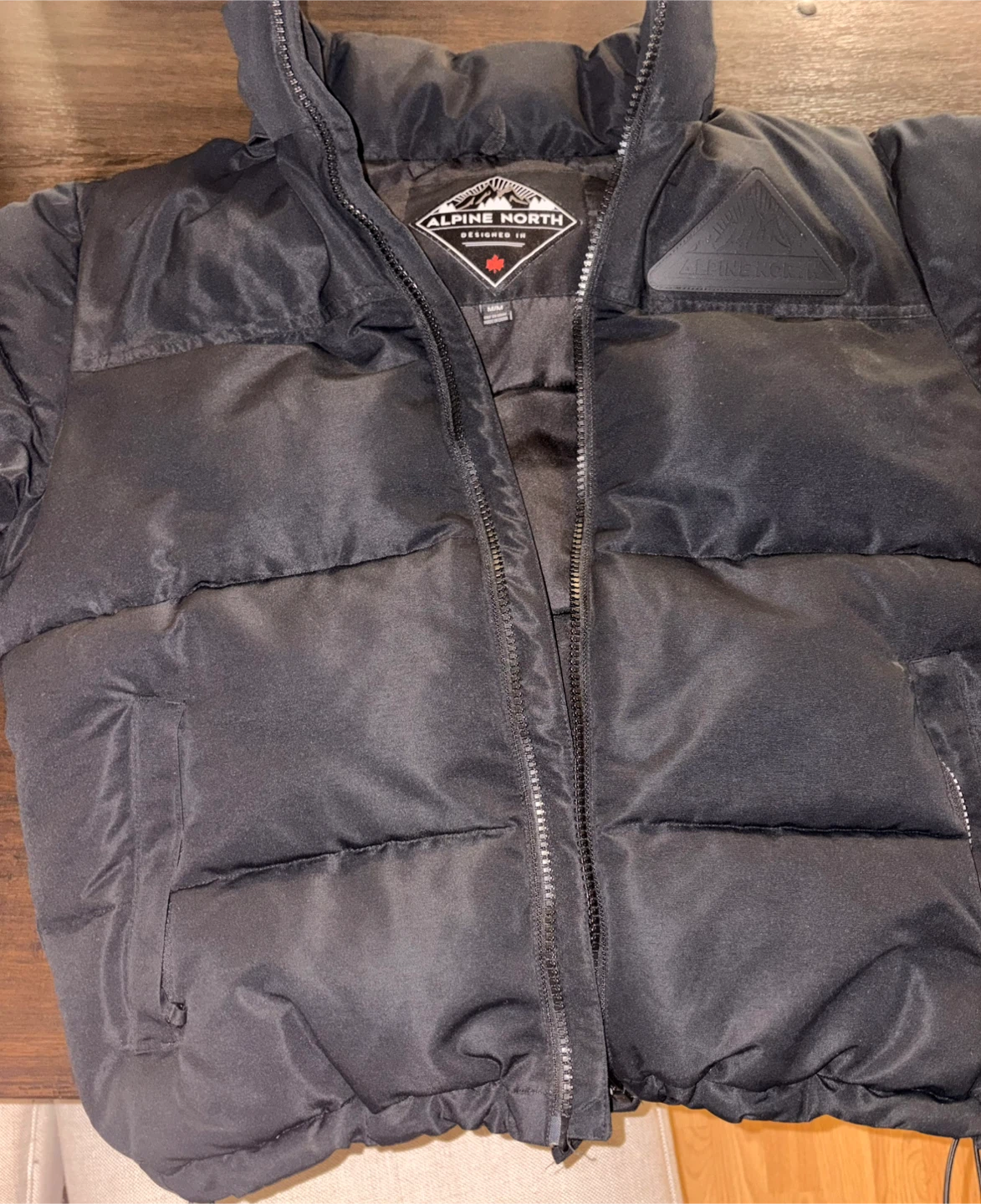 Alpine North Black Puffer Jacket