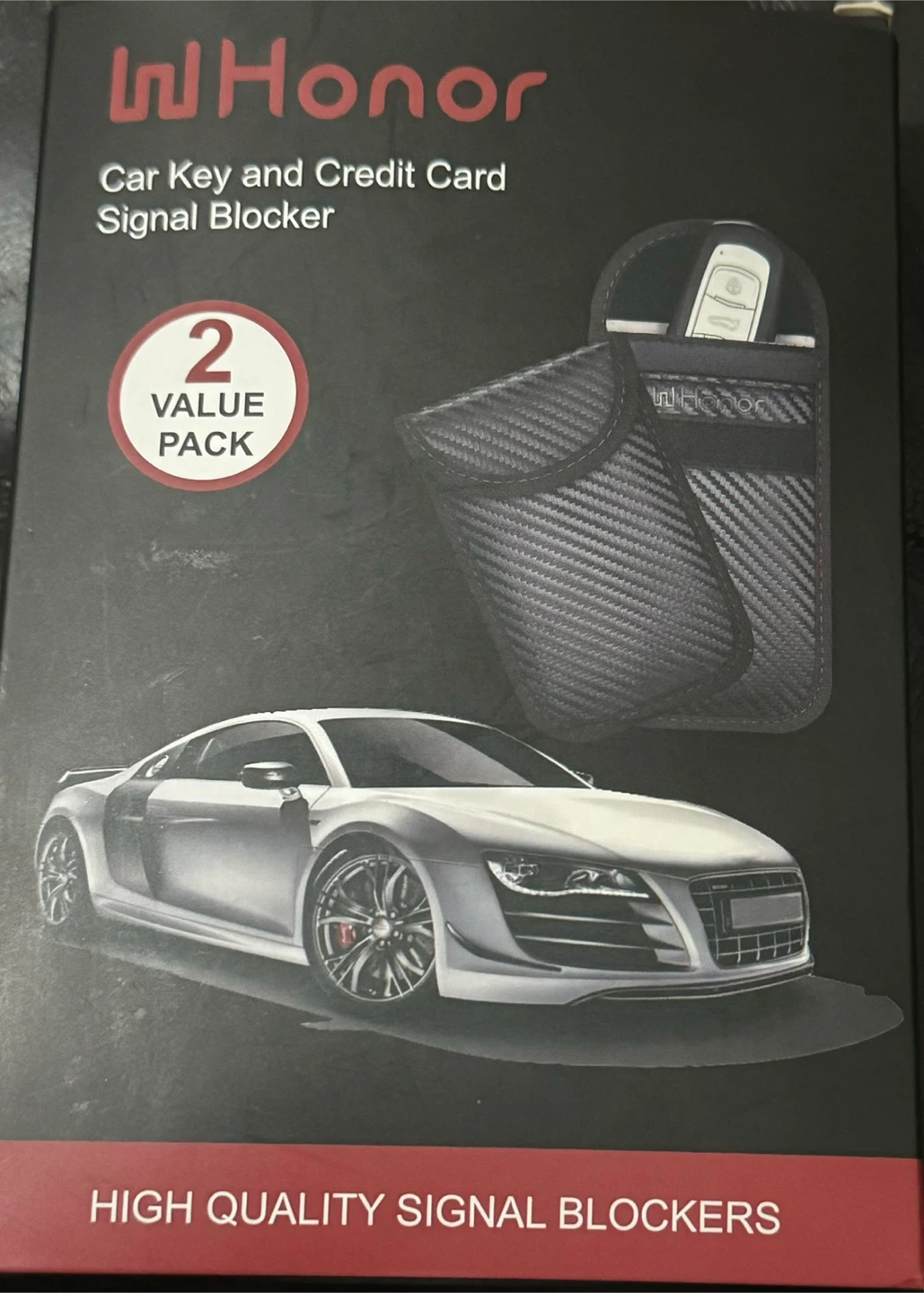 New WHonor Car Key Signal Blocker Pouch (2-Pack)