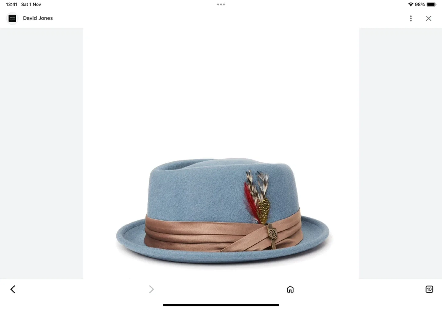 Brixton Fedora Hat - Size M image indicator(2)