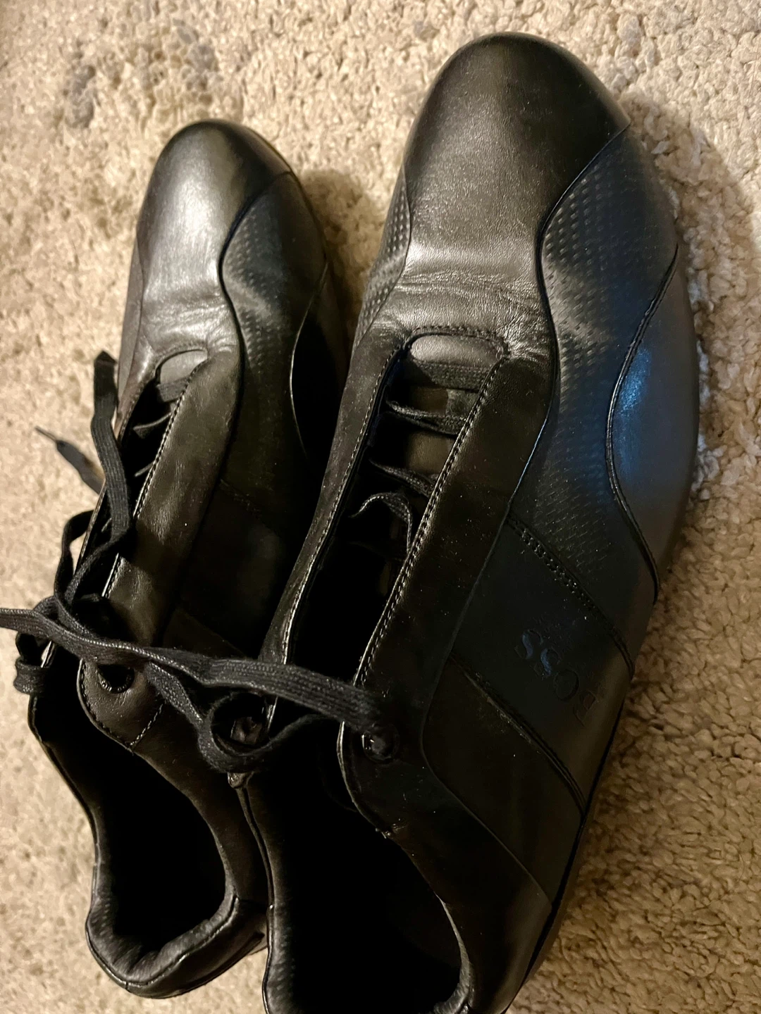 Hugo Boss Mercedes Benz Black Leather Shoes - photo 3