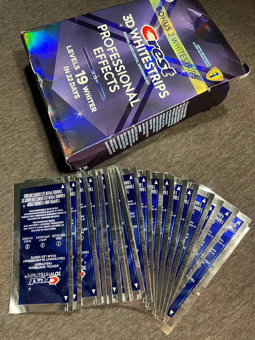 Crest 3D Whitestrips Professional Effects