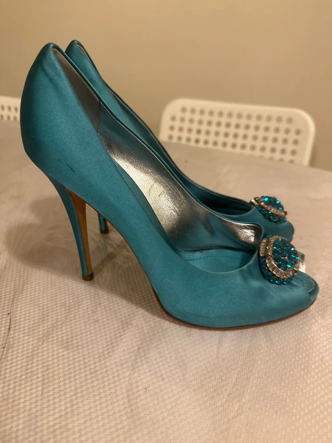 Giuseppe Zanotti Teal Heels image indicator(2)
