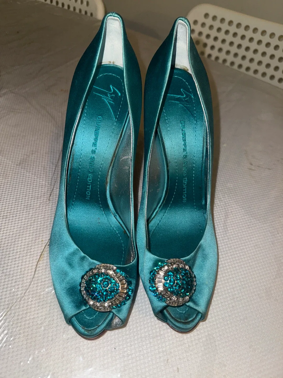 Giuseppe Zanotti Teal Heels thumbnail