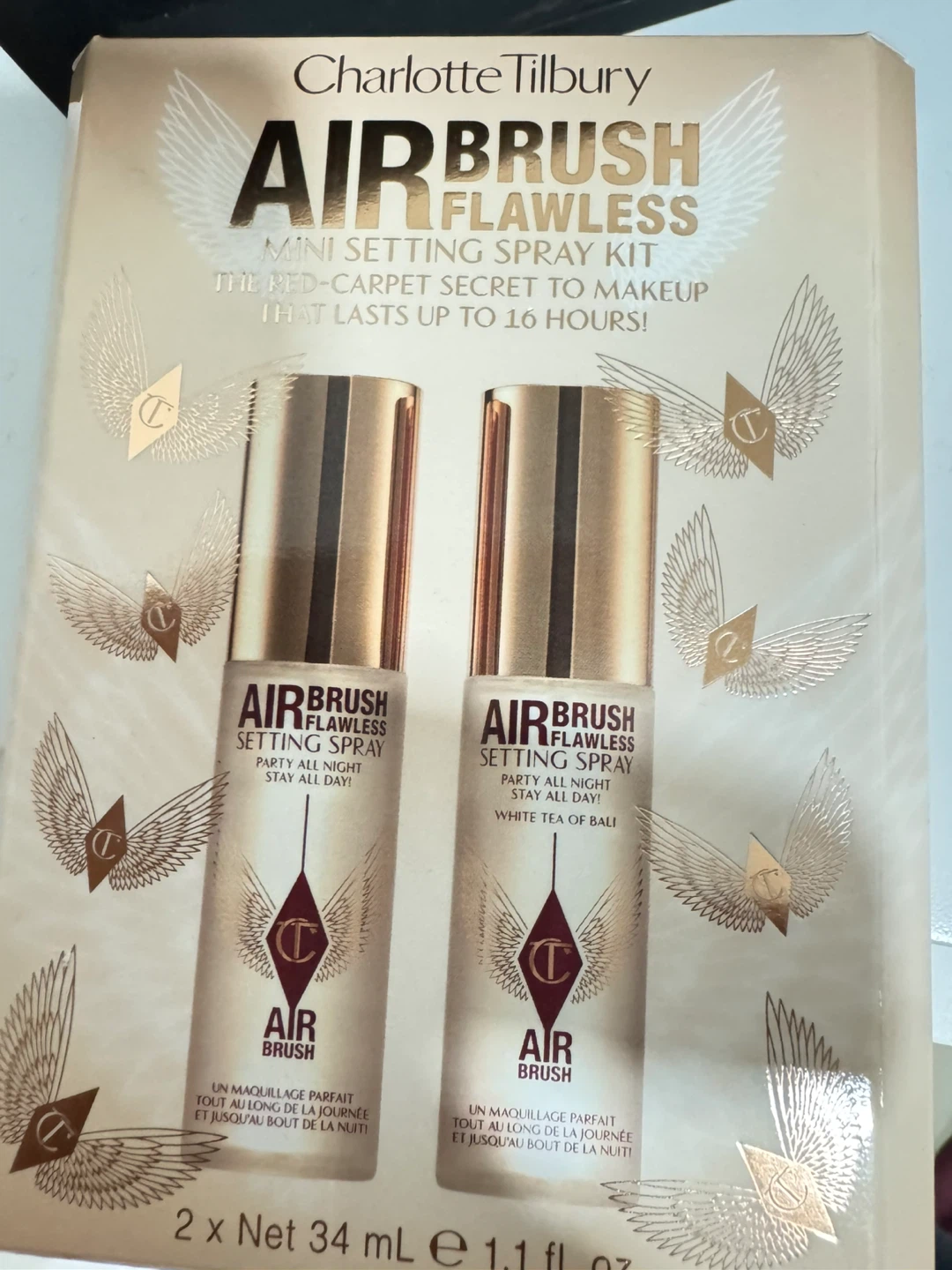 Charlotte Tilbury Airbrush Flawless Mini Setting Spray Kit (New)