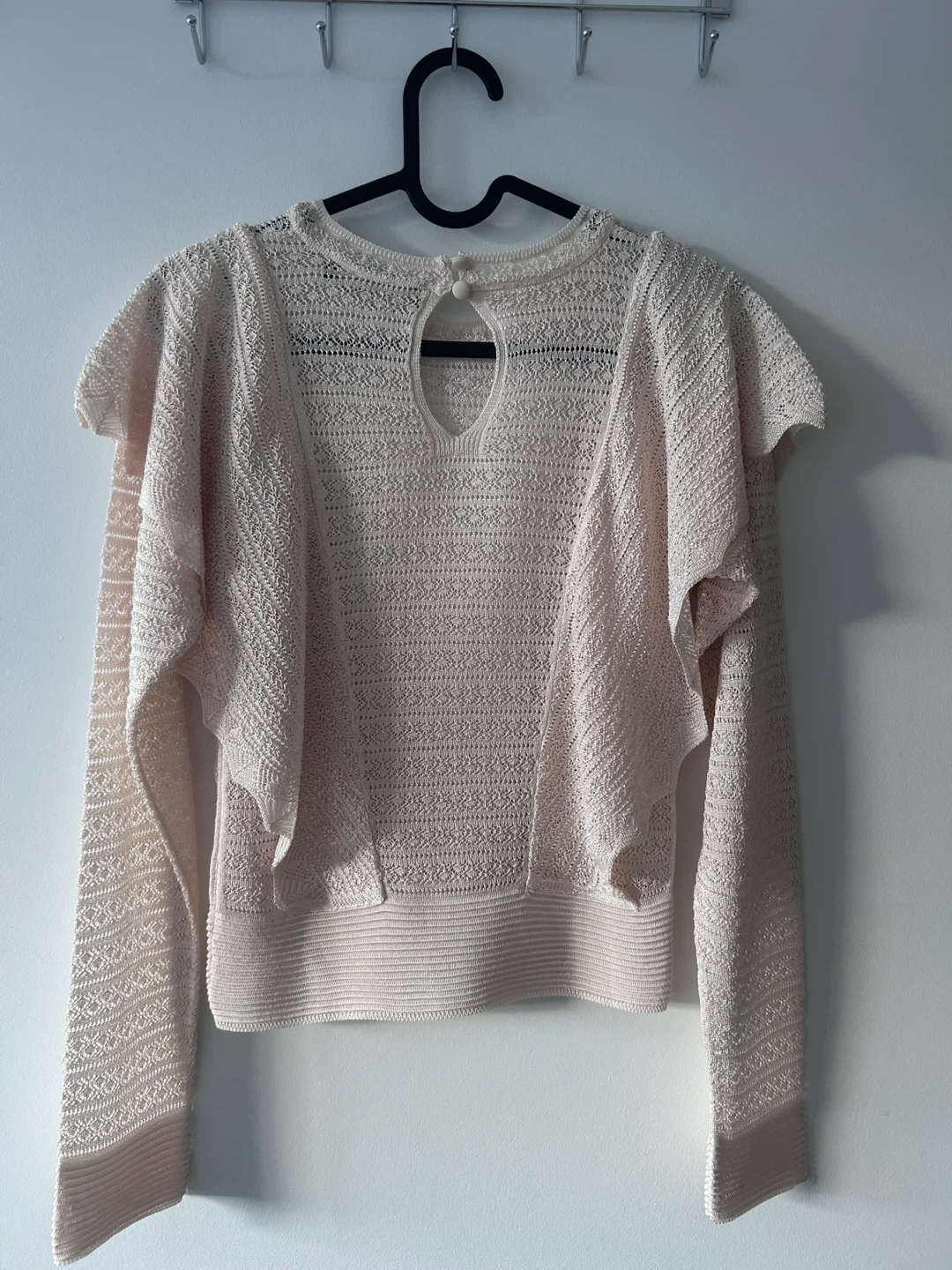 Zara Knit Ruffle Sweater - Size Small - photo 2