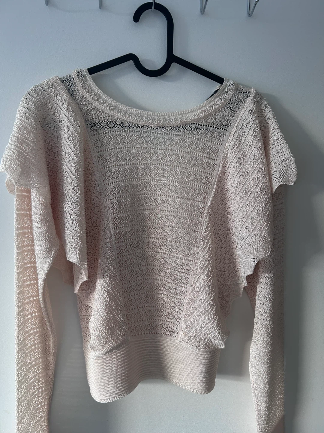 Zara Knit Ruffle Sweater - Size Small
