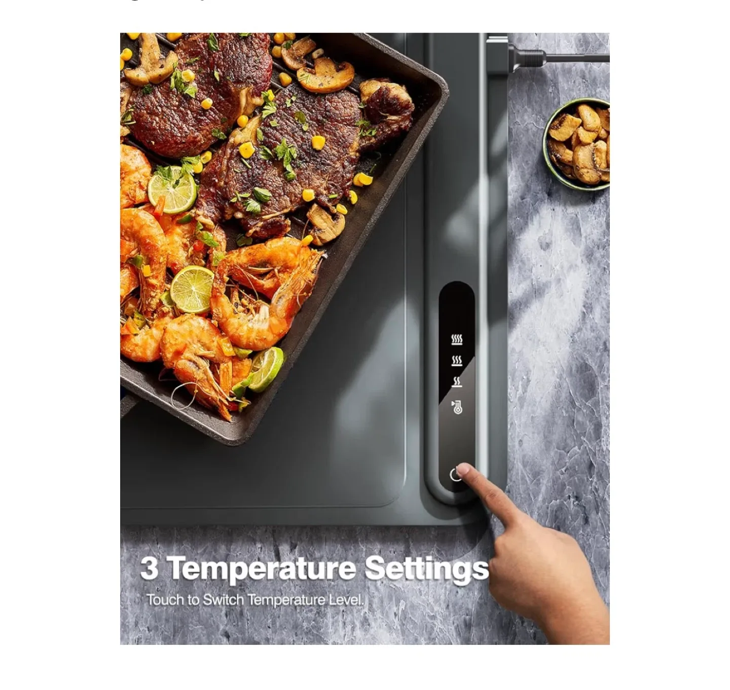 Brand New Itrusou Food Warming Mat - Dark gray image indicator(2)