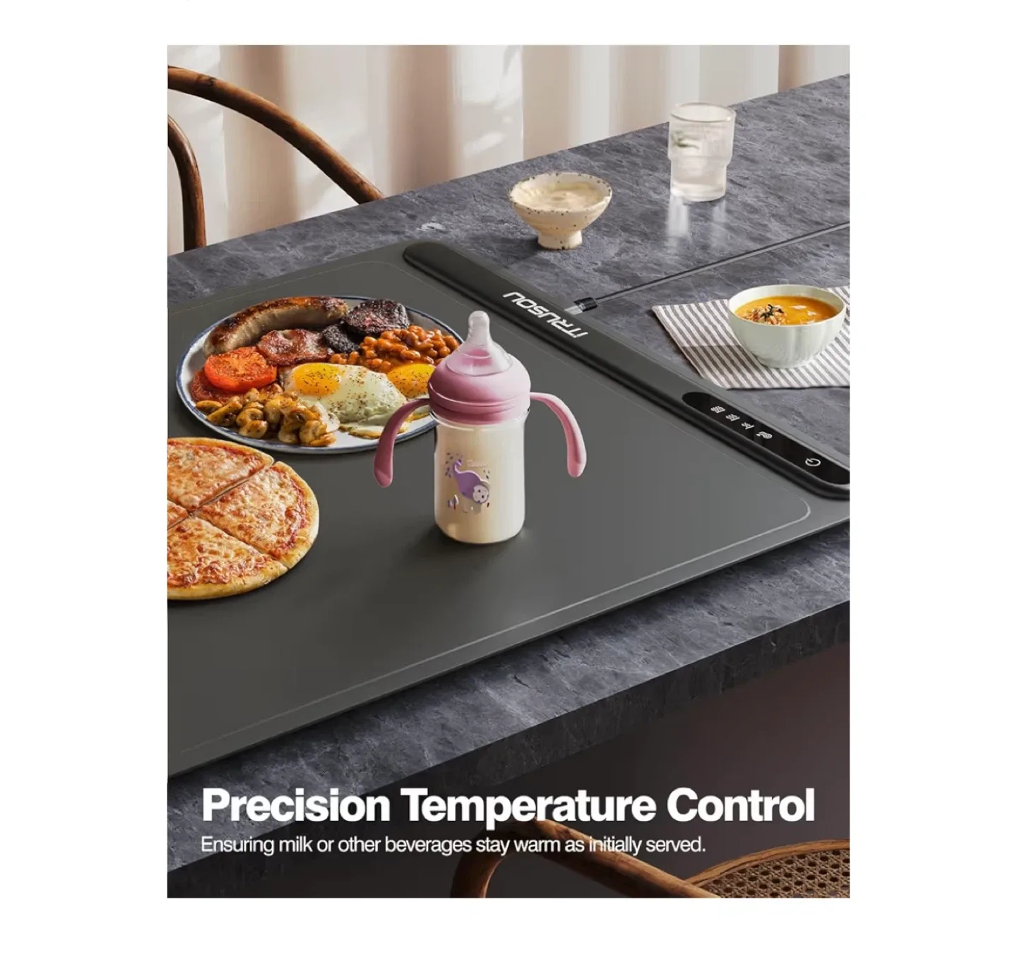 Brand New Itrusou Food Warming Mat - Dark gray image indicator(7)