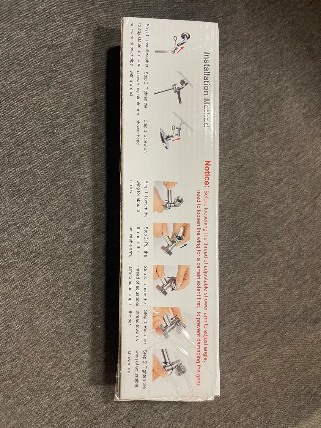 NearMoon Shower Arm Extension - Chrome Finish image indicator(3)