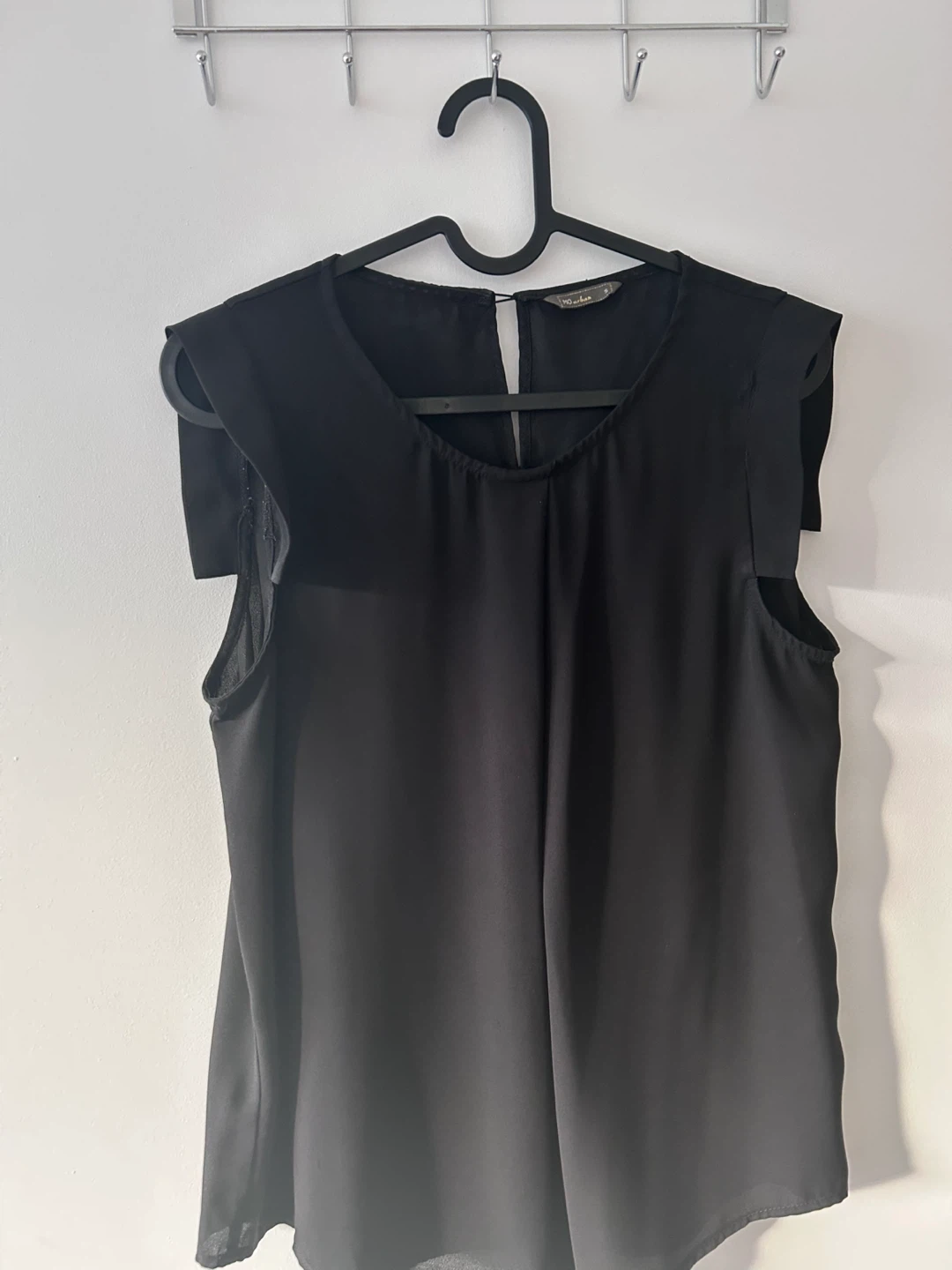 My Style Black Sleeveless Blouse