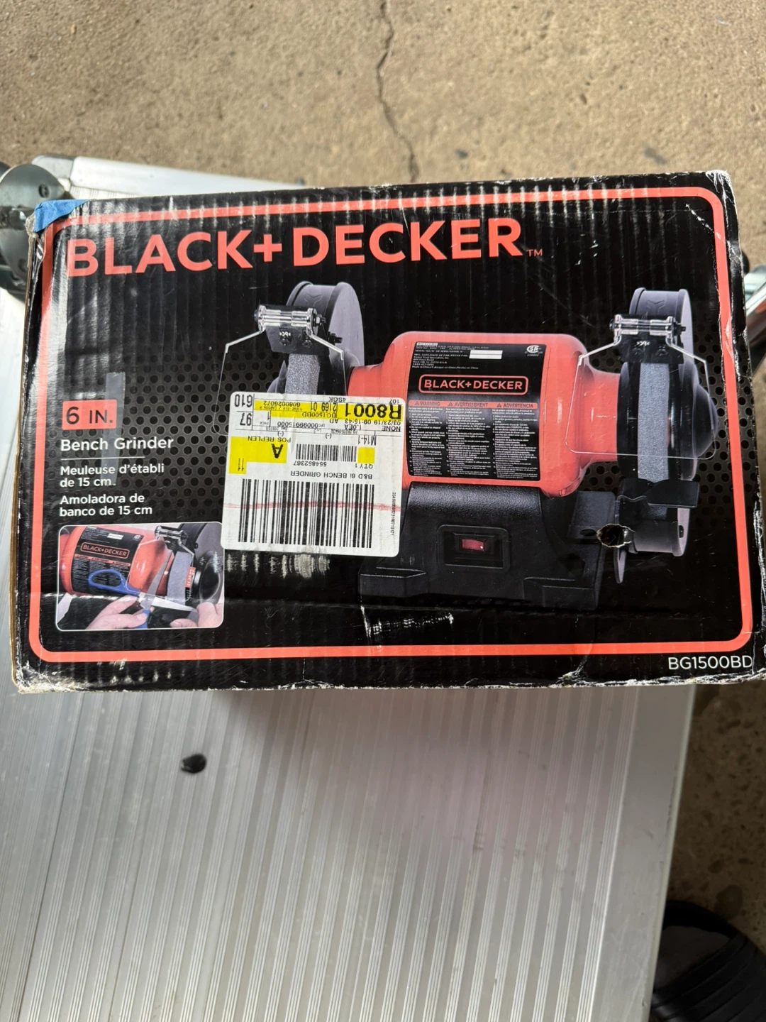 Black+Decker 6 in. Bench Grinder BG1500BD