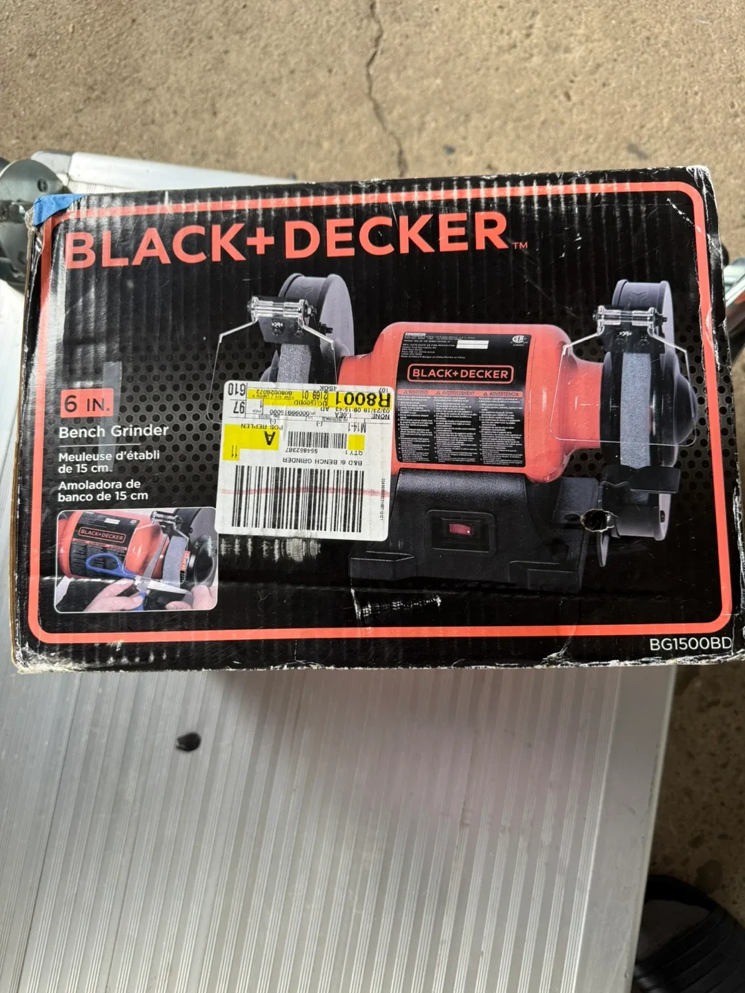 Black+Decker 6 in. Bench Grinder BG1500BD thumbnail