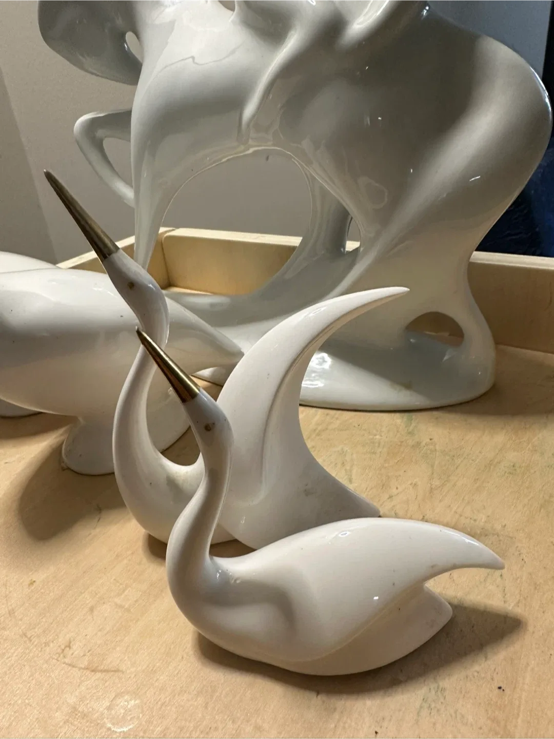 White Ceramic Horse & Rider Sculpture image indicator(3)